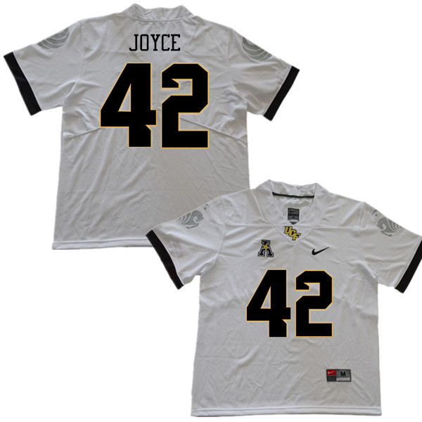 Men #42 Cole Joyce UCF Knights College Football Jerseys Sale-White - Click Image to Close